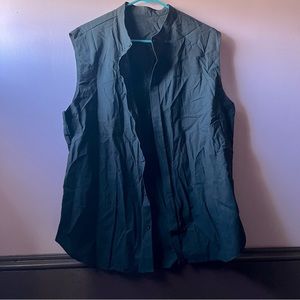 🆕Size L Black Lightweight Linen Vest🖤